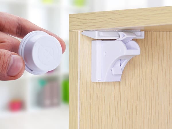 Barnlås Magnetiska för Skåp och Lådor - 10-Pack