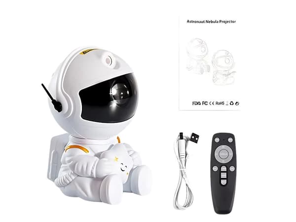 Romprojektor astronaut - Laser LED med fjernkontroll