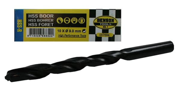 HSS-bor 9,0 mm 10 stk