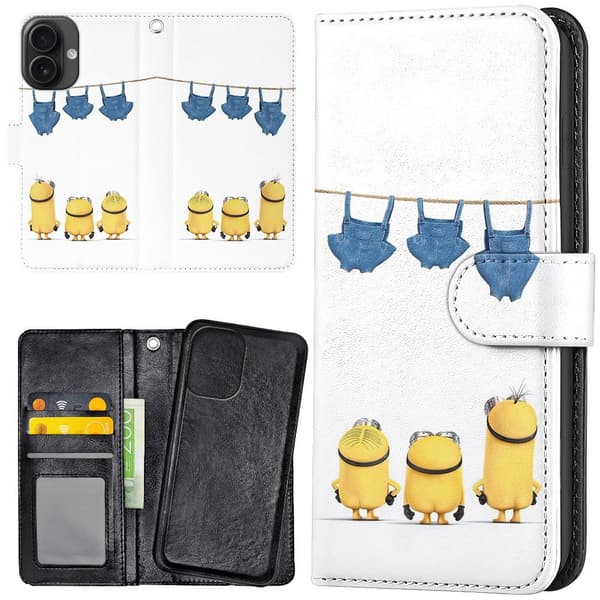 iPhone 16 Plus - Lommebok Deksel Minions