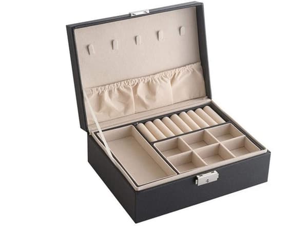 Casket organizer smyckeskrin elegant nyckellåda