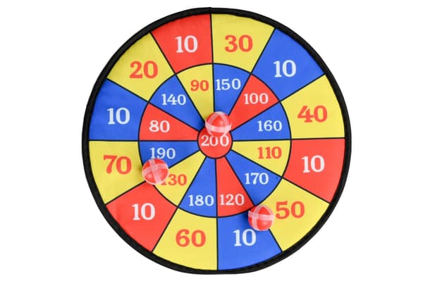 Dartskive barn borrelås Ø36 cm