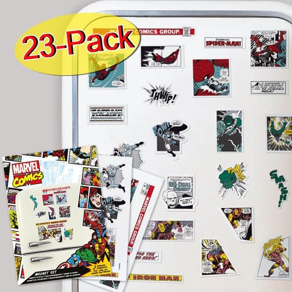 23-Kpl - Marvel Jääkaappimagneetit - Spider-man, Iron Man ym.