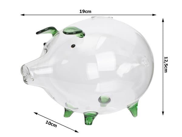Sparegris glas stor