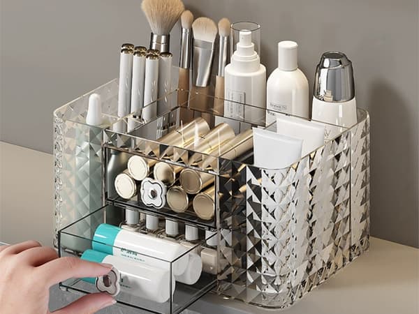 Makeup organizer skuffe smykker badeværelse skrivebord