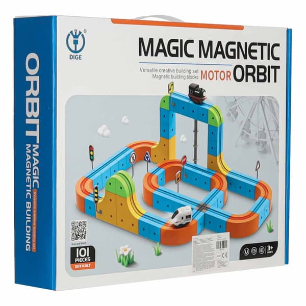 Magneettiset junarakennuslelut lapsille - 101 osaa
