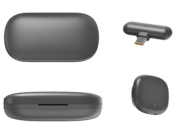Trådløs lavaliermikrofon 2 stk for iPhone mobil eller datamaskin USB-C