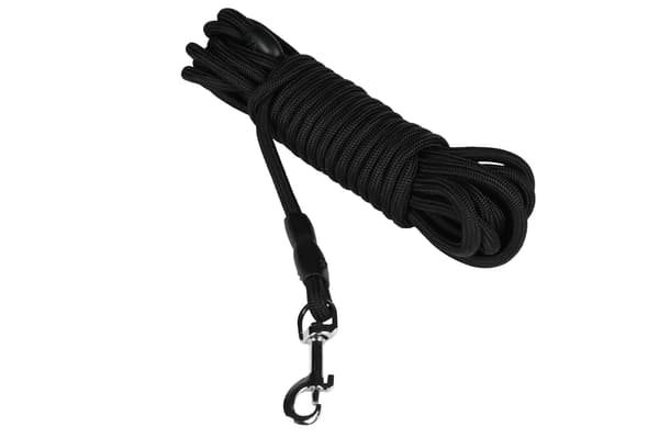 Sporline hund 5 m sort