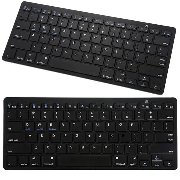 Trådløst Bluetooth-tastatur for PC iPad Mac liten slank lavprofil