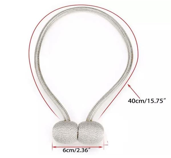 Magnetisk Gardinomtak for Gardiner - Guld 2-Pack