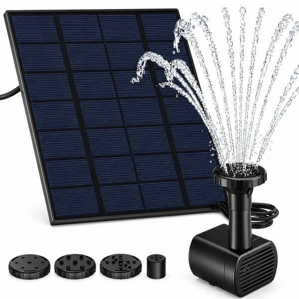 Fontän / Solcellsfontän - Vattenfontän med solcell