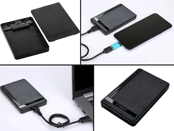 Kiintolevykotelo 2.5” - USB 3.0 SATA-adapteri