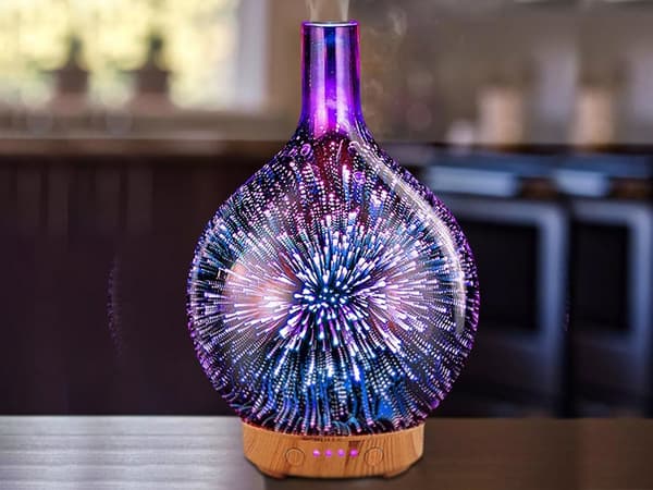Luftfugter 3D - RGB-lampe og aromadiffuser