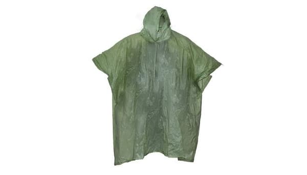 Regnponcho gjenbrukbar grønn