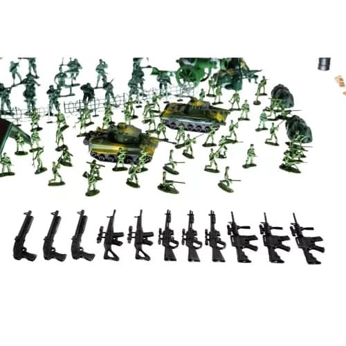 Legetøjssoldater Sæt - Militærbase - 300-dele