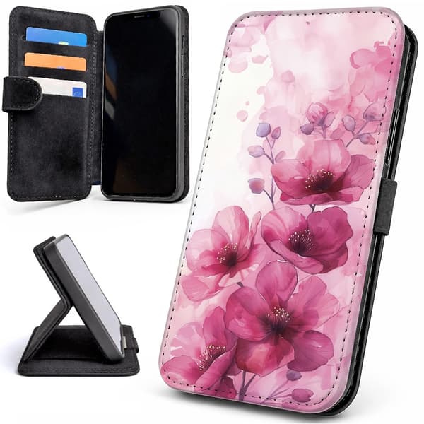 Lommebok Deksel / Mobildeksel til iPhone 17 - Flowers