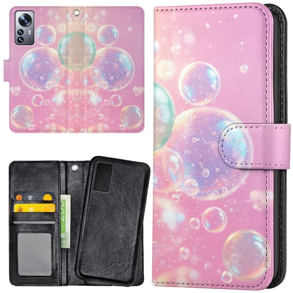 Xiaomi 12 - Lompakkokotelo/Kuoret Bubbles