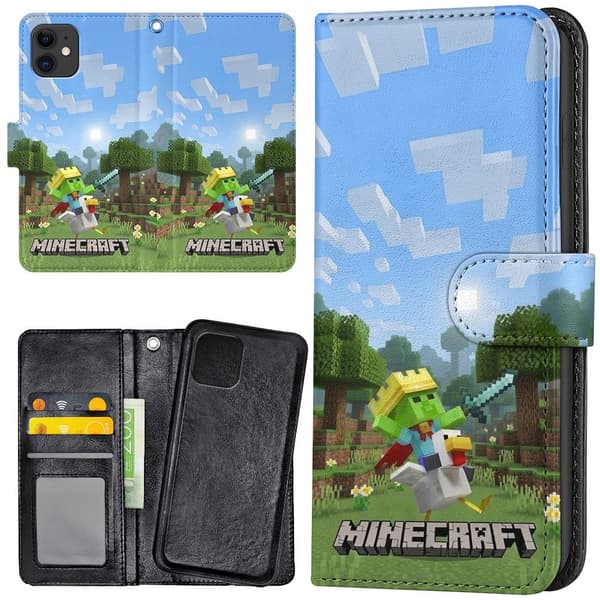 iPhone 11 - Lommebok Deksel Minecraft