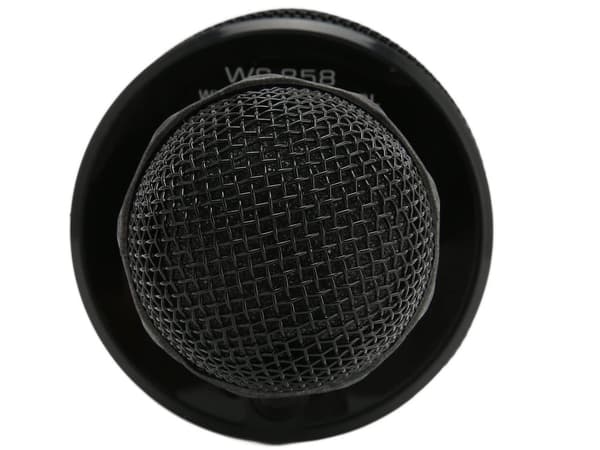 Langaton mikrofoni bluetooth karaoke-kaiutin pyöreä kotelolla, eri tilat - Musta