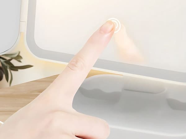 Sminkespeil LED - Sammenleggbart speil USB 3 farger