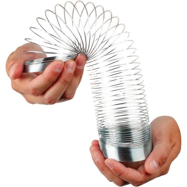 Stor Slinky i Metall – Trappefjær for Barn