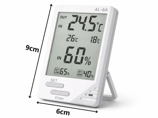 Väderstation LCD termometer hygrometer inomhus