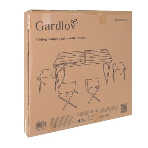 Sammenleggbart Bord med Stoler - Campingbord