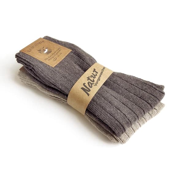 2-Pack - Sockor / Kashmirstrumpor / Strumpor - Tunna