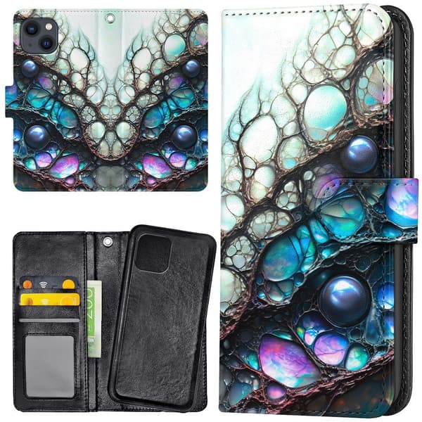 iPhone 14/15 Plus - Lompakkokotelo/Kuoret Psychedelic