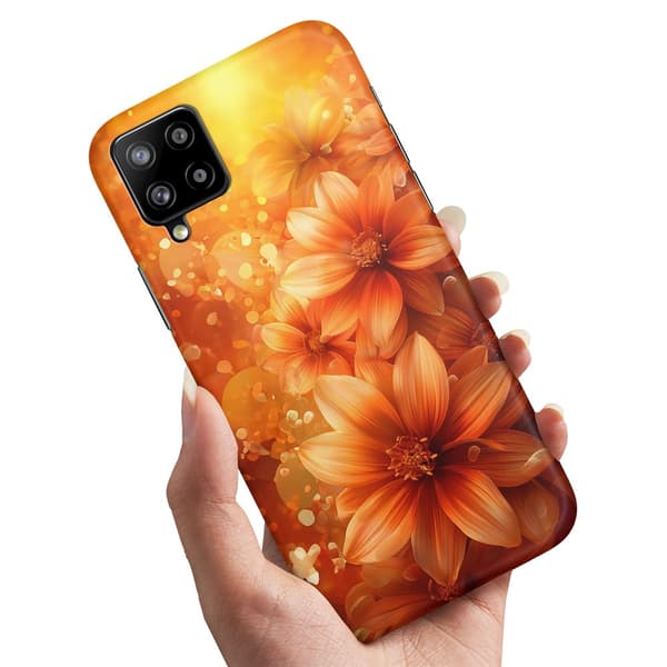 Deksel / Mobildeksel til Samsung Galaxy A12 - Flowers