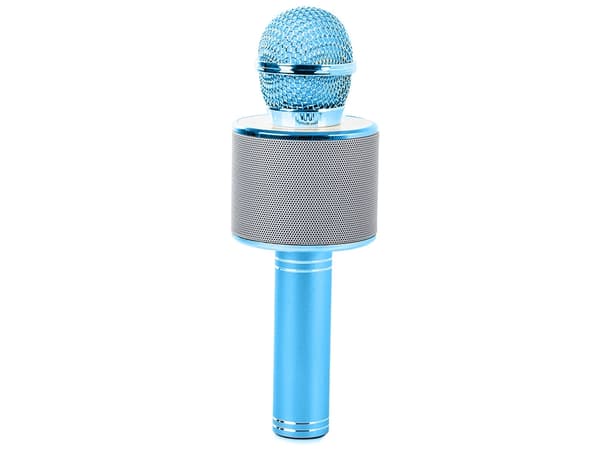 Karaokemikrofoni kaiuttimella / Karaoke Mikrofoni - Bluetooth - Blue
