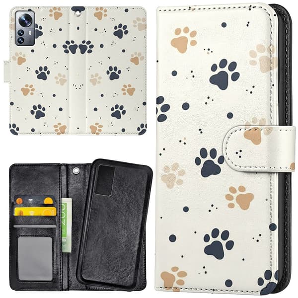 Xiaomi 12 Pro - Lommebok Deksel Paws
