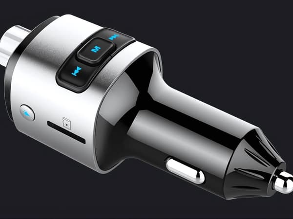 FM-sändare bil - Snabbladdare 2×USB + belysning