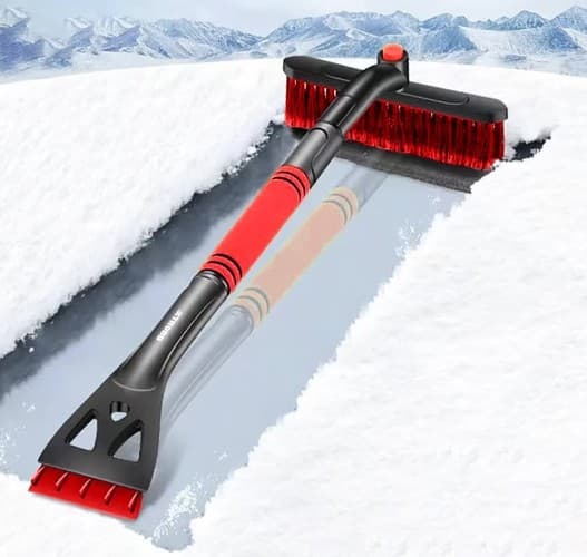 Isskrapa med Snöborste