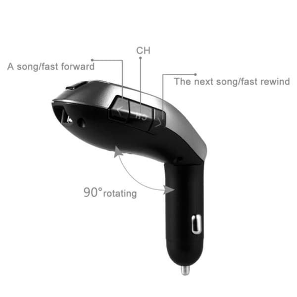 Bluetooth FM-lähetin & MP3 & USB Vastaustoiminnolla - Autoon