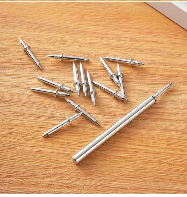 Dobbelt-hoved søm med Adapter - 100-pack