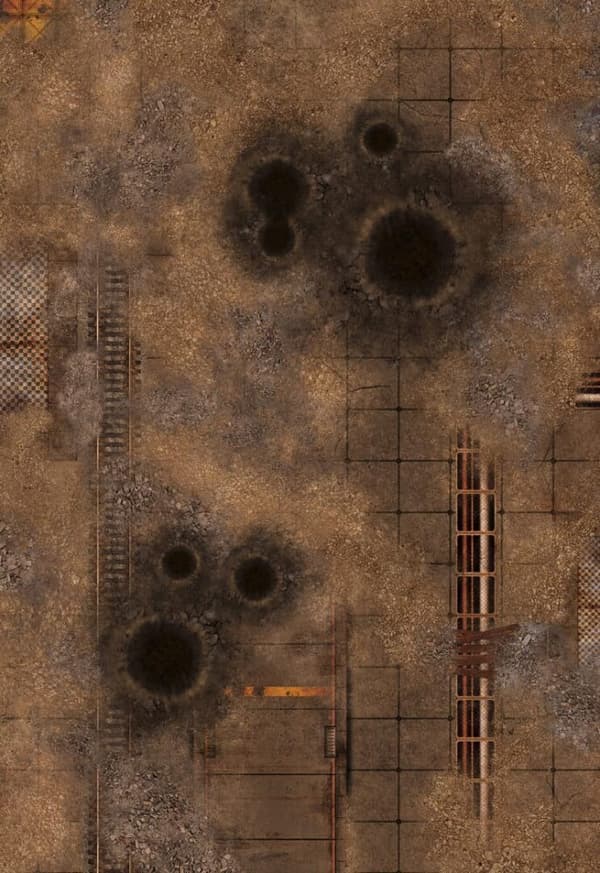 Double sided G-Mat: Quarantine and Fallout Zone