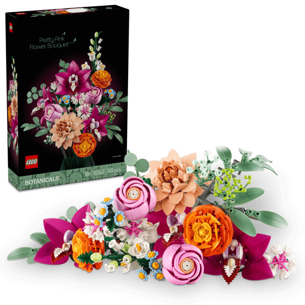 LEGO Botanicals Vacker rosa blombukett 10342