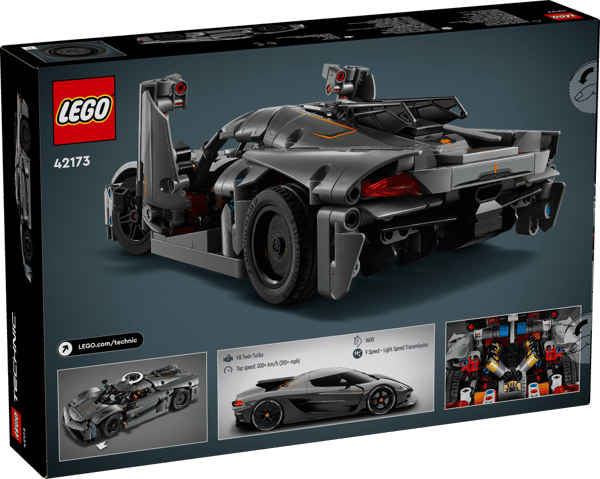 LEGO Technic Koenigsegg Jesko Absolut grå hyperbil 42173