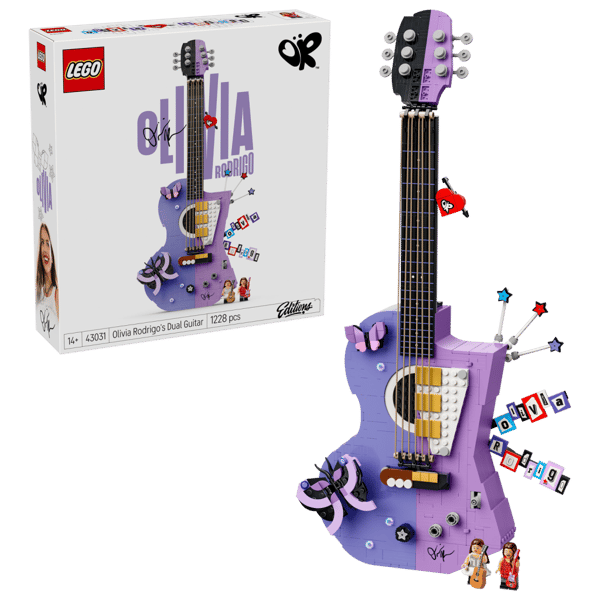 LEGO Editions Olivia Rodrigos tvåfärgade gitarr 43031