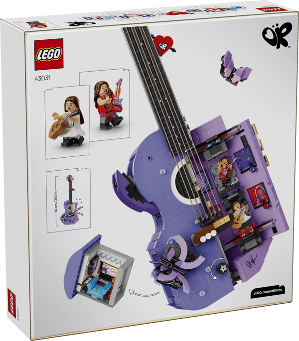 LEGO Editions Olivia Rodrigos tvåfärgade gitarr 43031