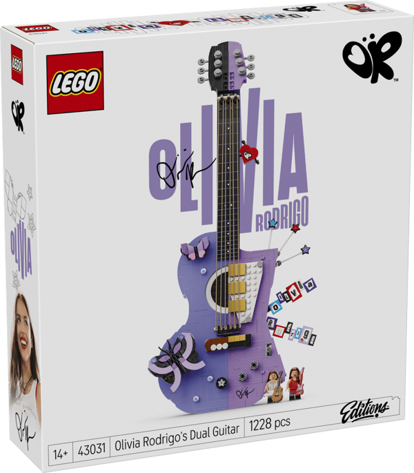 LEGO Editions Olivia Rodrigos tvåfärgade gitarr 43031