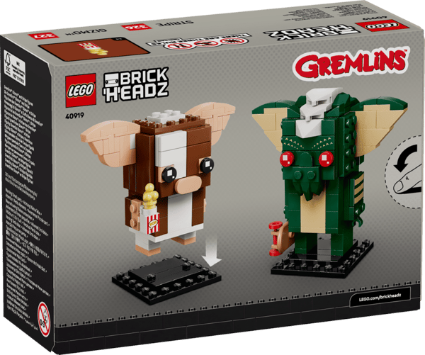 LEGO BrickHeadZ Gremlins: Gizmo och Stripe figurer 40919