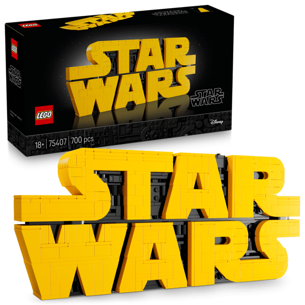 LEGO Star Wars Brick built Star Wars Logo 75407