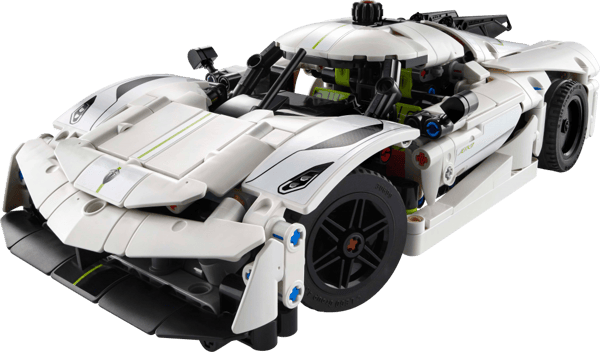 LEGO Technic Koenigsegg Jesko Absolut vit hyperbil 42184