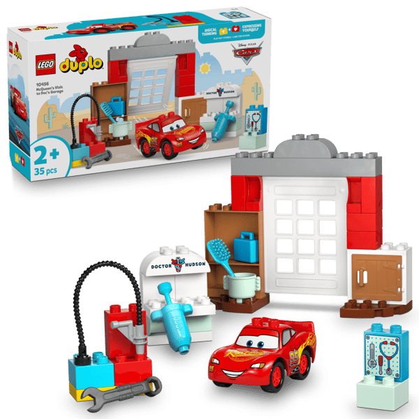 LEGO DUPLO McQueens besök i Docs garage 10456