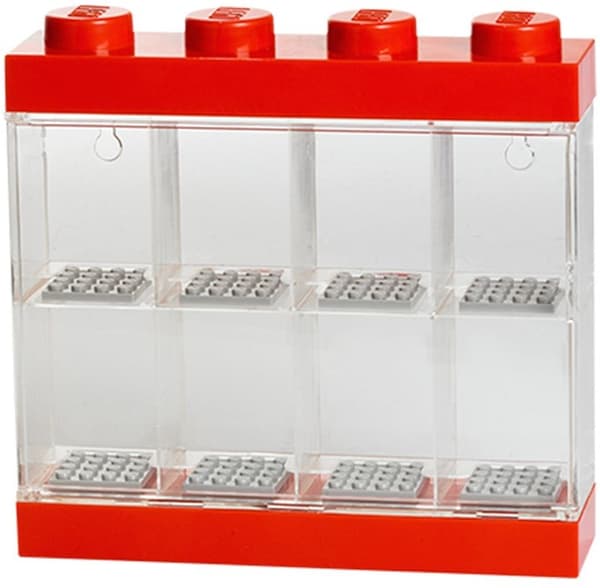 LEGO Minifigure Display Case 8 Röd 40650001