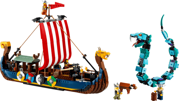 LEGO Creator Vikingaskepp och Midgårdsormen 31132