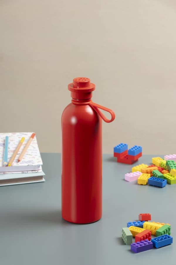 LEGO Stål Vattenflaska - Röd 41480800