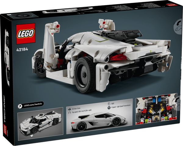 LEGO Technic Koenigsegg Jesko Absolut vit hyperbil 42184